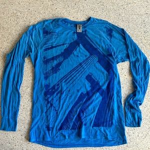 Wet cement large long sleeve shirt